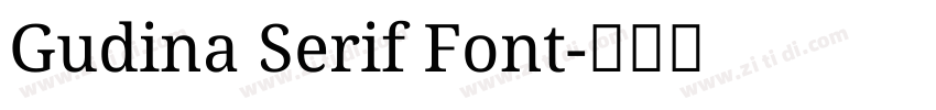 Gudina Serif Font字体转换